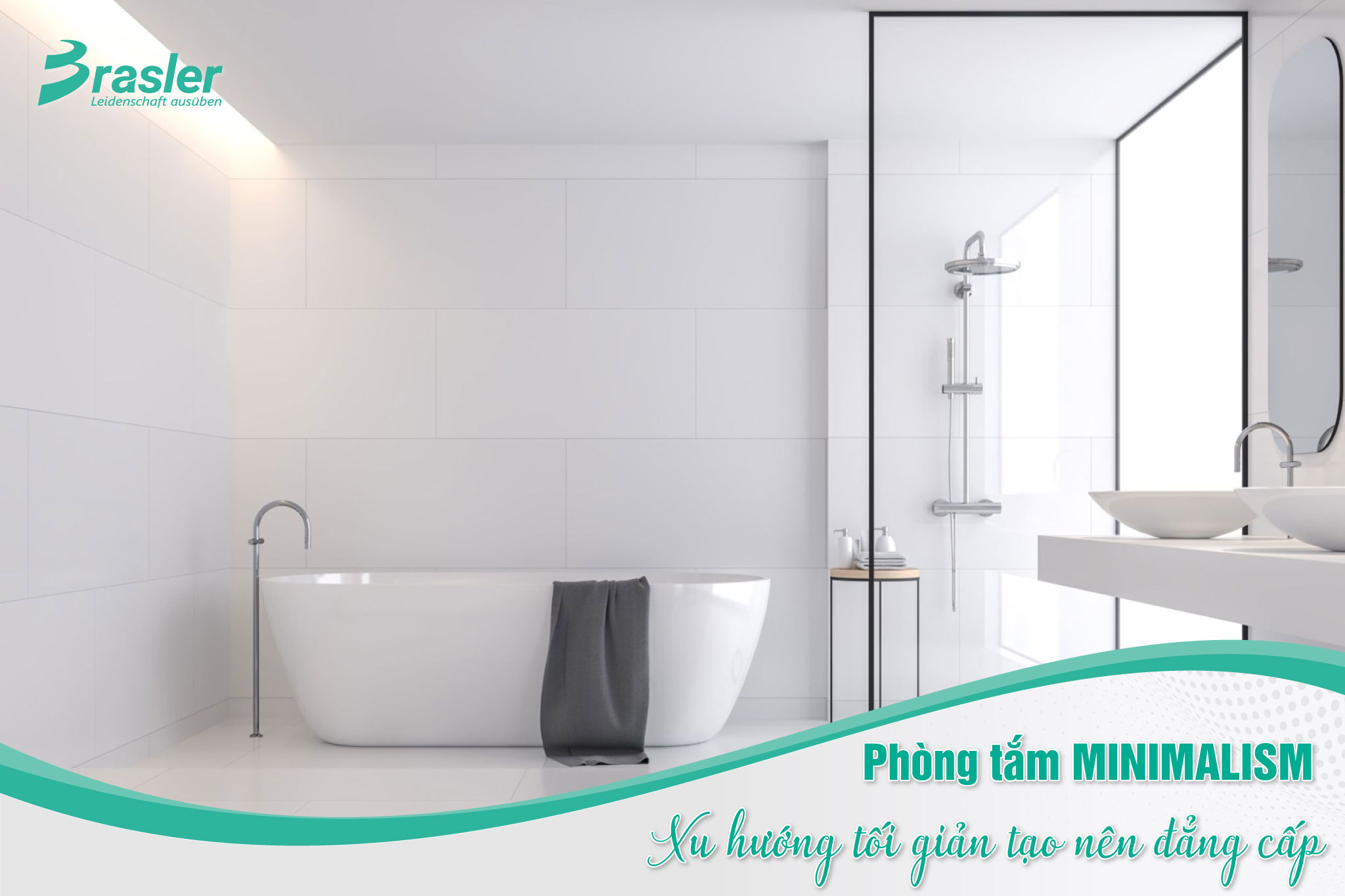 Phòng tắm Minimalism - Xu hướng tối giản tạo nên đẳng cấp